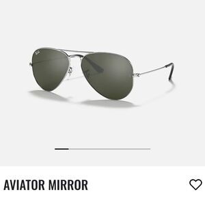 Vtg Ray-Ban RB3025 003 Large Metal Mirrored Lens Aviators